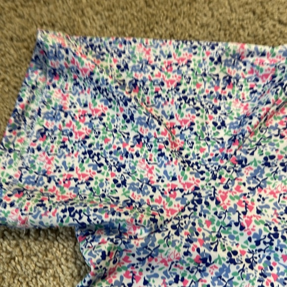 Tailorbyrd Blue Pink Print Polo Large Golf SpF 30 - Picture 5 of 5